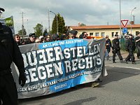 Bild: Protest gegen Neonazis