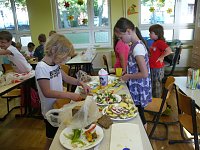 Bild: Schulfest mit gesundem Fr&uuml;hst&uuml;ck