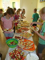 Bild: Schulfest mit gesundem Fr&uuml;hst&uuml;ck