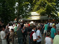 Bild: Ausgrabung der Kirmes am 18. Juli 2014