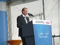 Angela Merkel in Leinefelde Bild: Angela Merkel in Leinefelde