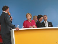 Angela Merkel in Leinefelde Bild: Angela Merkel in Leinefelde