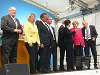 Angela Merkel in Leinefelde Bild: Angela Merkel in Leinefelde