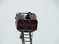 Bild: Feuerwehr&uuml;bung bei der Sparkasse
