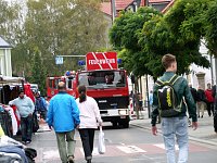 Bild: Feuerwehr&uuml;bung bei der Sparkasse
