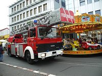Bild: Feuerwehr&uuml;bung bei der Sparkasse