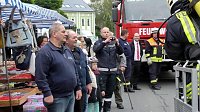 Bild: Feuerwehr&uuml;bung bei der Sparkasse