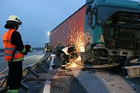 Bild: Unfall auf der A 38 zwischen Heiligenstadt und Leinefelde