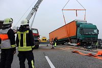 Bild: Unfall auf der A 38 zwischen Heiligenstadt und Leinefelde
