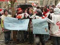 Bild: Warnstreik in Nordhausen