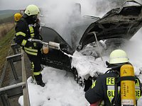 Bild: Auto ausgebrannt