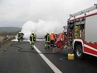 Bild: Auto ausgebrannt