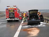 Bild: Auto ausgebrannt