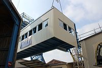 Neue Seilfahrtsbrücke wird montiert Bild: Neue Seilfahrtsbrücke wird montiert