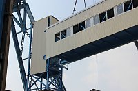 Neue Seilfahrtsbrücke wird montiert Bild: Neue Seilfahrtsbrücke wird montiert