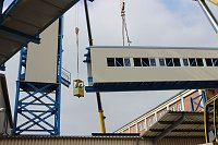 Neue Seilfahrtsbrücke wird montiert Bild: Neue Seilfahrtsbrücke wird montiert