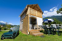 Glamping: Lodge am Camping Lago di Levico / Trentino Bild: Glamping: Lodge am Camping Lago di Levico / Trentino