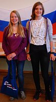Spielend Russisch lernen: Tina Lösche (14) und Katharina Albert (15) Bild: Spielend Russisch lernen: Tina Lösche (14) und Katharina Albert (15)