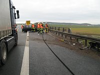 Bild: Schwerer Unfall auf der A38