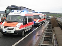 Bild: Schwerer Unfall auf der A38