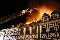 Bild: Gro&szlig;brand in der Marktstra&szlig;e