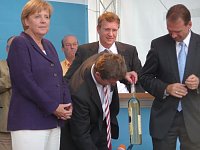 Bild: Besuch von Angela Merkel in Nordhausen