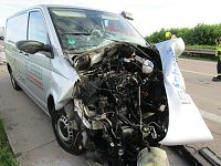 Bild: Crash auf der Autobahn A 38