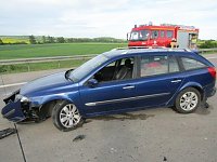 Bild: Crash auf der Autobahn A 38