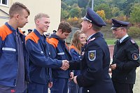 Bild: Leistungsspange von jungen Feuerwehrleuten erk&auml;mpft