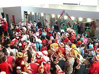 Bild: Empfang im Foyer am Rosenmontag