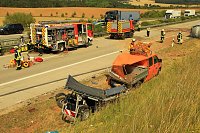Ein Toter bei Unfall auf der A 38 Bild: Ein Toter bei Unfall auf der A 38