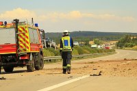 Ein Toter bei Unfall auf der A 38 Bild: Ein Toter bei Unfall auf der A 38