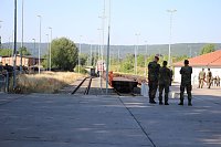 Bild: Panzer in Richtung Litauen verladen
