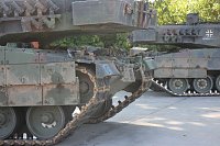 Bild: Panzer in Richtung Litauen verladen