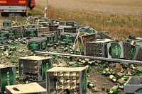 Bierlaster verunglückt Bild: Bierlaster verunglückt