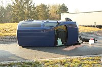Bild: Mit zwei Promille auf Kreisel aufgefahren