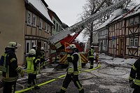 Bild: Dachstuhlbrand griff auf Nachbarh&auml;user &uuml;ber