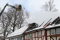 Bild: Dachstuhlbrand griff auf Nachbarh&auml;user &uuml;ber