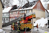 Bild: Dachstuhlbrand griff auf Nachbarh&auml;user &uuml;ber