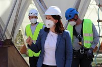 Bild: Aufbau des Umweltpavillions 