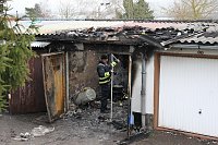 Bild: Ausgebrannte Garage in Heiligenstadt