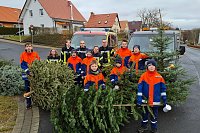 Bild: Weihnachtsb&auml;ume werden eingesammelt