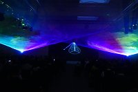 Bild: Lasershow beendete den offiziellen Teil