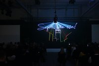 Bild: Lasershow beendete den offiziellen Teil