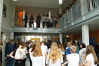 Bild: An der Lessing-Schule wurde gestern die dritte Runde des "Tags in der Praxis" mit einer Berufsmesse eingel&auml;utett