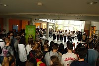 Bild: An der Lessing-Schule wurde gestern die dritte Runde des "Tags in der Praxis" mit einer Berufsmesse eingel&auml;utett
