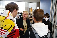 Bild: An der Lessing-Schule wurde gestern die dritte Runde des "Tags in der Praxis" mit einer Berufsmesse eingel&auml;utett