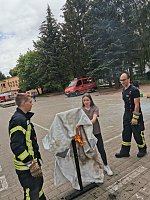 Bild: Feuriger Projekttag an der Leinefelder Regelschule  Konrad Hentrich