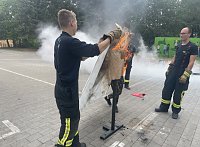 Bild: Feuriger Projekttag an der Leinefelder Regelschule  Konrad Hentrich