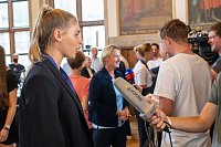 Bild: Empfang der Nationalmannschaft in Frankfurt